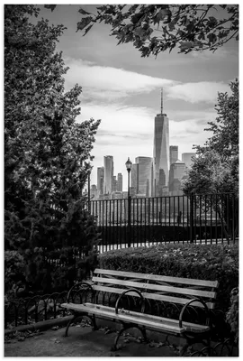 Produktbild von ARTland Wandbild Alu für Innen & Outdoor Urbaner Rückzugsort mit NYC-Skyline Größe: 40x60 cm