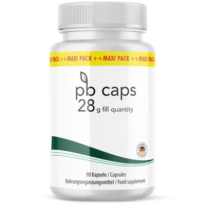 Produktbild von pb caps Kapseln | Ideal begleitend für dein Ziel | mit Apfelessigpulver | 90 Kapseln Inhalt