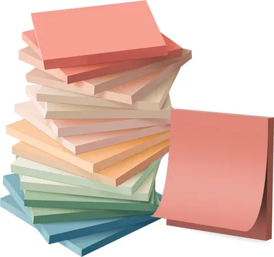 Produktbild von 16-Packungen Haftnotizen, 76 x 76 mm, Vintage Farben, Sticky Pads, Recycelbar, Self-Stick Notizen Pads, klebezettel, einfach zu posten für Zuhause, Büro, 55 Blätter/pad, 880 Blätter Gesamt
