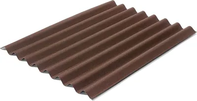 Produktbild von Onduline Bitumenwellplatte Easyline 100 x 76 cm 2,6 mm braun