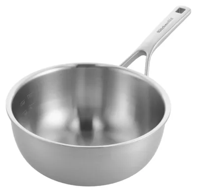 Immagine prodotto di KitchenAid - Casseruola a 3 strati, acciaio - 20cm