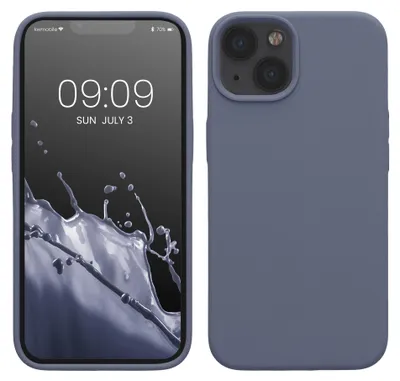 Produktbild von kwmobile Handyhülle für iPhone 13 Hülle, für iPhone 13 Case - Hülle Silikon - kabelloses Laden - Lavendelgrau