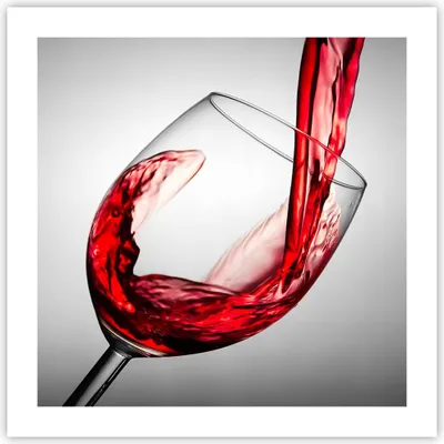 Produktbild von Poster - Poster ohne Rahmen - Trinken glas wein - 50x50 cm - Wand Bild - Wanddeko - Wandbilder - Kunstposter - Wandposter - Bilder - Kunstdruck - Wanddekoration - Wandbild - P2XAC50x50-2258