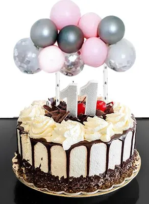 Immagine prodotto di Attacco per palloncini rosa-grigio-argento