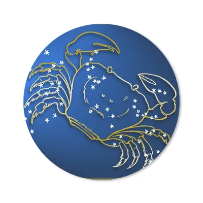 Produktbild von MuchoWow® Mauspad Mousepad Sternzeichen - Krebs - Sterne 20x20 cm - Mousepads - Maus Mat - Pad - Mausunterlage - Schreibtischmatte