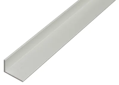 Image de Alberts 497743 Cornière, aluminium, anodisé couleur argent, 1000 x 60 x 25 mm, jeu de 3 pièces
