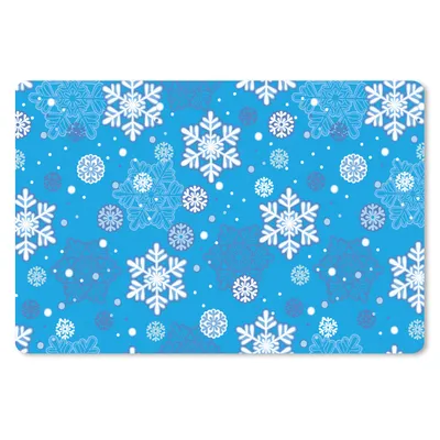 Produktbild von MuchoWow® Mauspad Mousepad Schneeflocke - Winter - Weihnachten - Muster 27x18 cm - Mousepads - Maus Mat - Pad - Mausunterlage - Büroartikel - Desk Matten