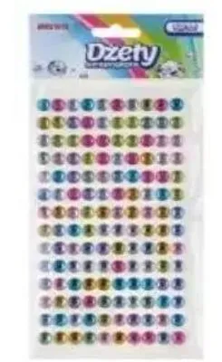 Zdjęcie produktu dla Dżety samoprzylepne multicolor 160szt