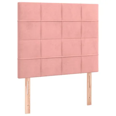 Produktbild von Kopfteil Rosa 80x5x118/128 cm Samt