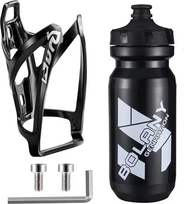 Produktbild von Famanu Flaschenhalter Set mit leichter Flasche und Zubehör für alle Fahrradtypen