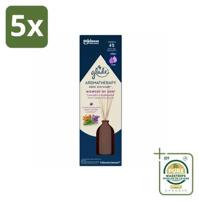 Productafbeelding van 5 x Glade Aromatherapie geurstrips Moment of Zen - Lavendel en sandelhout - 80 ml - Voordeelverpakking - 5 stuks