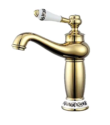 Obrázek produktu pro Umyvadlová baterie KRAN retro GOLD stojící IRENE LAUFERI