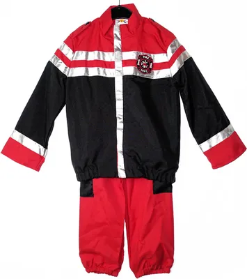 Produktbild von Kinder Feuerwehrmann Kostüm (Jacke & Hose) Größe: 116