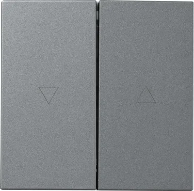 Produktbild von Jalousie-Taster McPower "Shallow", 250V/10A, UP, Klemmanschluss, anthrazit, matt