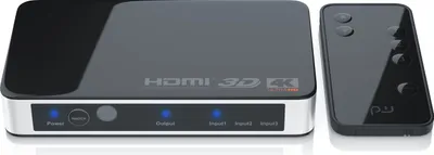 Produktbild von Primewire 3-Port HDMI UHD 4k 60Hz Umschalter inkl. Fernbedienung 1x HDMI OUT / 3x HDMI IN