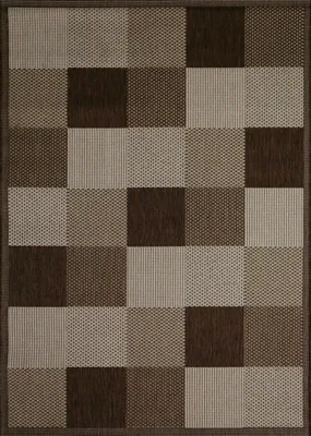 Produktbild von Robuster In- und Outdoor Flachgewebe Teppich, Maße:80x150 cm