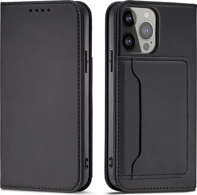 Image de Étui Aimanté Samsung Galaxy S23+ Étui Avec Rabat Portefeuille Stand Noir