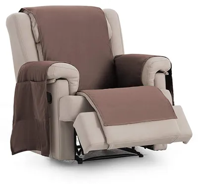 Sofa-Abdeckung, wasserdicht, atmungsaktiv, Polyester, Braun, 55 cm
