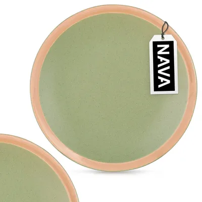 Produktbild von NAVA Keramikteller Dessertteller Frühstücksteller Teller aus Keramik ARTHENA GREEN 21 cm