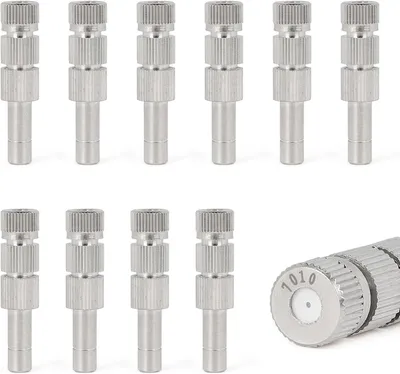 Immagine prodotto di 10 nebulizzatori a bassa pressione, ugelli nebulizzanti in Vetroceramica, ugelli nebulizzanti in ottone con filtro per raccordi da 6 mm