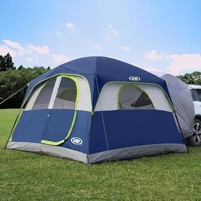 Produktbild von Heckzelt Auto, SUV Zelt für Camping 6 Personen - 2 in 1 Autozelt Einfacher Aufbau mit Regenschutz, Familienzelt 3 m x 2,7 m x 2 m (H)