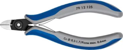 Obrázek produktu pro Knipex 79 12 125, Štípací kleště na dráty, 1,1 cm, 1 cm, 6,5 mm, Modrá, Šedá, 125 mm