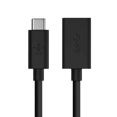 Obrázok produktu pre Belkin USB kábel na prenos dát pre MacBook, flash disk, klávesnicu/myš - 12,70 cm - 1 x USB typu A žena - 1 x USB typu C muž - 640