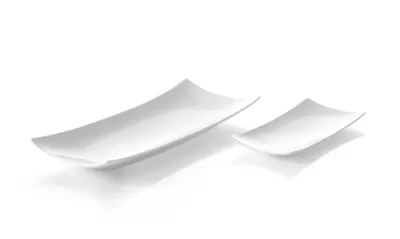 Imagen del producto de HENDI - Placa. Dimensiones: 352 x 146 x 40 mm. Material: Porcelana