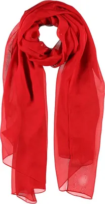 Produktbild von Roter Chiffonschal für Damen Passiatti