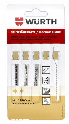 Produktbild von Wurth Sägeblatt für Stichsäge 57mm Holz 0608116112