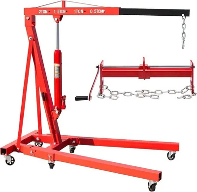 Produktbild von Motorheber Motorkran 2000 kg Werkstattkran 2 t + Balancierer für Motorheber 450 KG