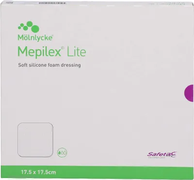 Produktbild von Mepilex Lite, 17,5 x 17,5cm Pack: 5 Stück | Packung (5 Stück)