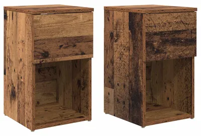 Obrázok produktu pre Skriňa pod posteľ 2 pcs Staré drevo 29 x 31,5 x 49 cm