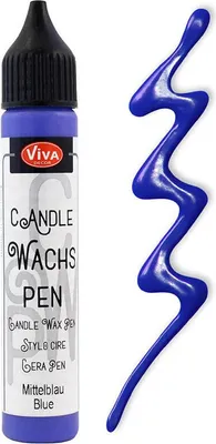 Obrázok produktu pre Wachs Pen - Viva Decor - modré voskové pero na sviečky