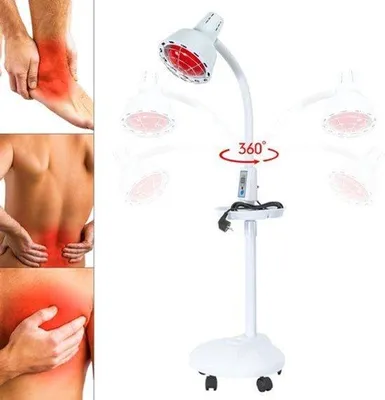 Immagine prodotto di Lampada a infrarossi riscaldante da 275 W, colore bianco - Lampada termoterapica elettrica - Sollievo dal dolore