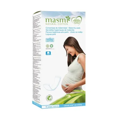Produktbild von Masmi Baumwolle Wochenbett-Binden, 10 Stück