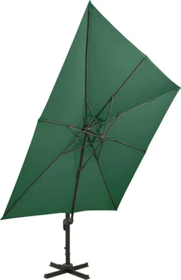 Produktbild von vidaXL Ampelschirm mit Lüftung 300x300 cm Grün