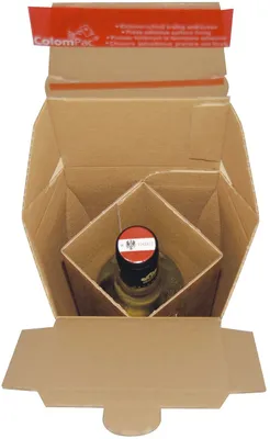 Immagine prodotto di ColomPac® 30017890 Cartone per bottiglie con chiusura autoadesiva - per 1 bottiglia