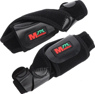 Obrázok produktu pre 1 pár nastaviteľných pomôcok na pukliny, korektor hallux valgus, rozpera prstov, ortopedické ortézy, ochrana chodidla, dlaha, čierna, M