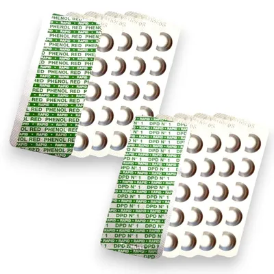 Productafbeelding van 100 Testtabletten voor Zwembad Waterkwaliteit