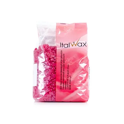 Produktbild von ItalWax Filmwachs Rose - 1 kg - Premium Filmwachs Rose für glatte Haut - Perfekt für den Heimgebrauch