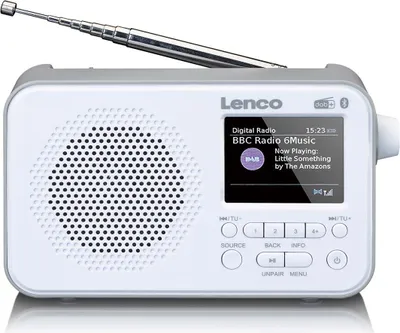 Produktbild von Lenco PDR-036WH - DAB+/FM-Radio mit Bluetooth® - Weiß