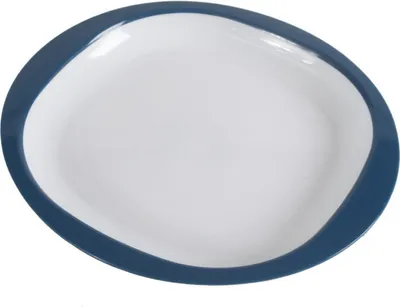 Produktbild von Picknick-Geschirr Melamin Camping Geschirr Teller Ø 23cm blau Kampa CW1003