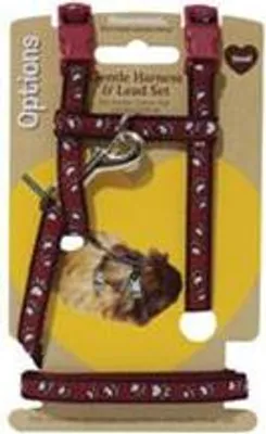 Zdjęcie produktu dla Szelki dla gryzoni z nylonu z smyczą, łapki/mieszanka b. Rosewood large