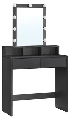 Obrázek produktu pro Toaletní stolek s organizérem na kosmetiku, LED zrcadlem, rozměry 120 x 50 x 75 cm