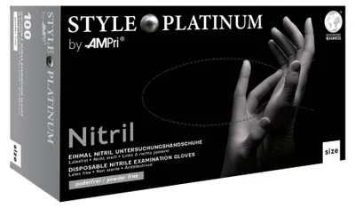 Produktbild von Style Platinum - Nitril-Untersuchungshandschuh - M - 100 Stk.