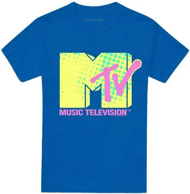Produktbild von MTV - T-Shirt für Herren/Damen Uni, Logo TV28399 (XL) (Königsblau)