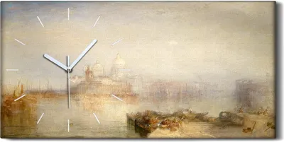 Produktbild von Küche Wohnzimmer Wand Leinwand Uhr Geräuschlos 60x30 Landschafts Architektur - weiße Hände