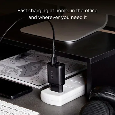 Obrázok produktu pre SBS TETR2USB21AFAST, Vnútorný, AC, 5 V, 2,1 A, Čierna