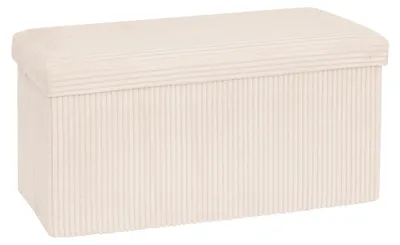 Zdjęcie produktu dla Podwójna pufa składana ARUM sztruksowa 76 x 38 x 38 cm